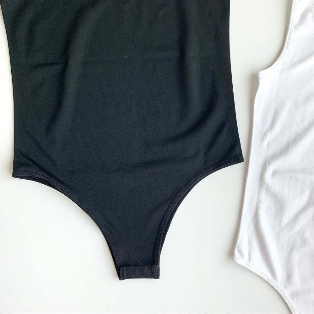 KAIA SEAMLESS BODYSUIT TOP - WHITE - Picture 12 of 15